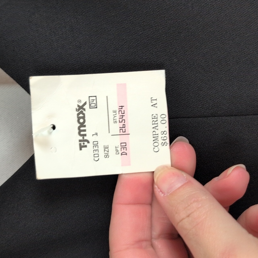 Evan Picone Elegant Black Asymmetrical Dressโ Size 6 New - Picture 11 of 11